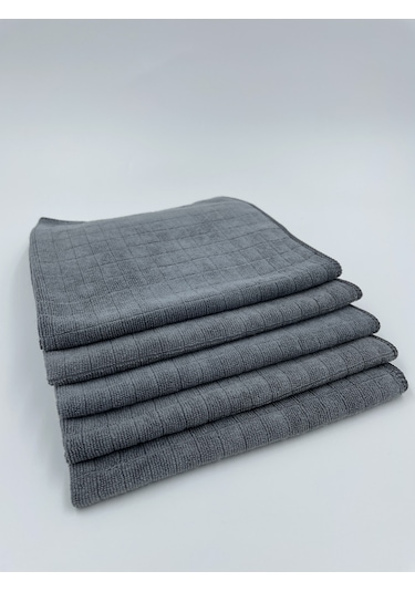 LiveBlue MissClean Mikrofiber Mutfak Bezi Gri 5'li 40 x 40 CM