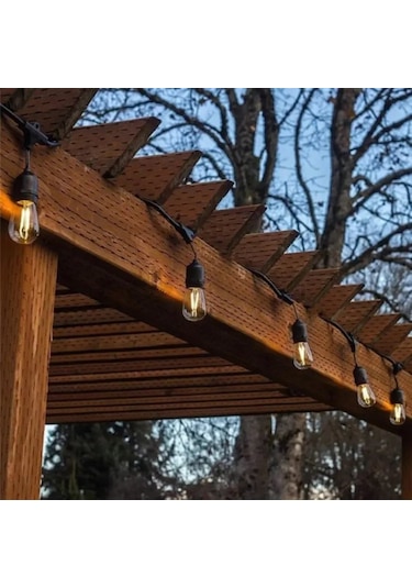 Forlife Güneş Enerjili Solar 5 Adet S14 Led Ampullü 5 Metre Led Işık Seti
