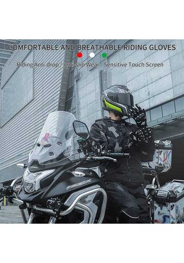 Ximistore9 Bsddp Motosiklet Eldiveni - Nefes Alabilir, Darbeye Dayanıklı, Kaymayı Önleyici, Tüm Mevsimler İçin Yeşil, Xl