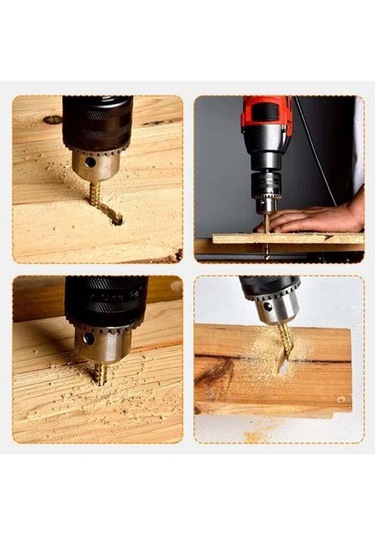 Matkap Ucu Seti Metrik Diş Delik Açma Kesme Klavuzları Ahşap Met