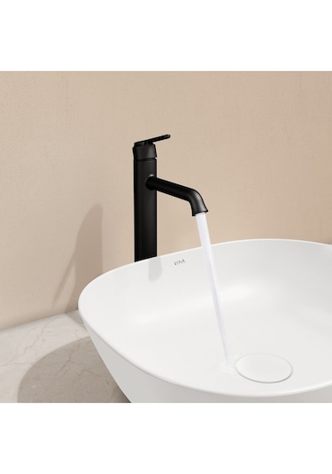 VitrA A4288236 Origin Classic Çanak Lavabo Bataryası Mat Siyah