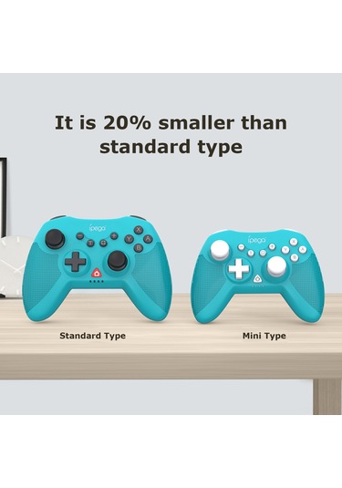 Vkemall İpega Pg-sw022 Yeşil Kablosuz Mini Oyun Kolu - Çift Motor Titreşim, 6-axis Jiroskop, Dijital Tüfeği - Ns/ps3/android/pc Uyumlu