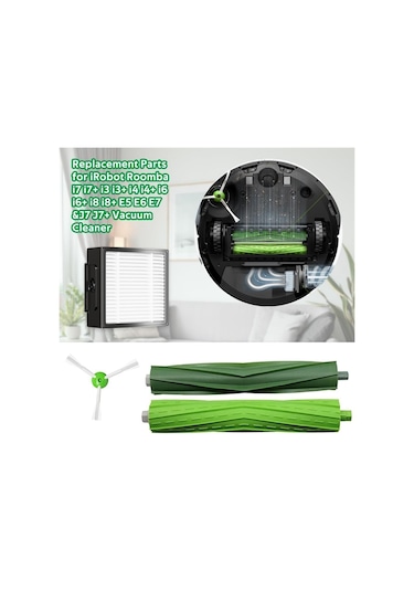 Crackedice Irobot Roomba Eı Serisi I3 I3+ Elektrikli Süpürge İçin Yedek Parçalar