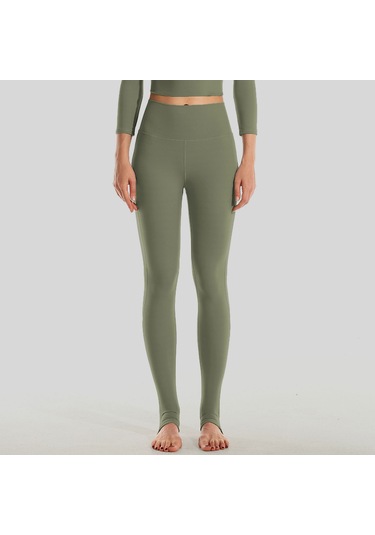 Skycity Kadınlar İçin Yüksek Bel Destekli Hızlı Kuruyan Yoga Taytı, Spor Ve Koşu İçin Esnek Kumaş Koyu Yeşil