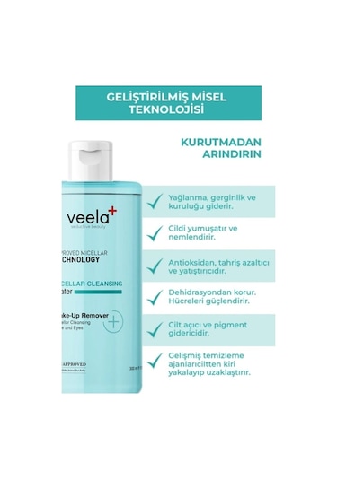 Veela Yüz Ve Makyaj Temizleme Suyu