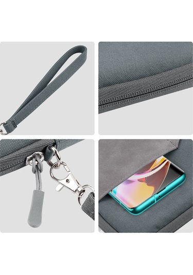 Lemestar Su Geçirmez Şok Emici Tablet Çantası - 7.9-10.8 İnç - Çok Cep Tasarımı