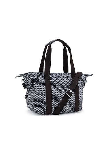 Kıplıng Art Mini Küçük Boy Omuz Çantası Siyah Sıgnature Prınt Siyah