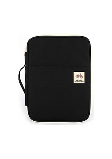 Dofolink Siyah Çanta: A4 Belge Taşıyıcı, El Çantası, Zipperli, İpad Uyumlu, Günlük Kullanım, Konferans Ve Ofis Çantası Çok Renkli