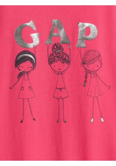 Kız Bebek Grafik T-shirt Fuşya-6036 Fuşya