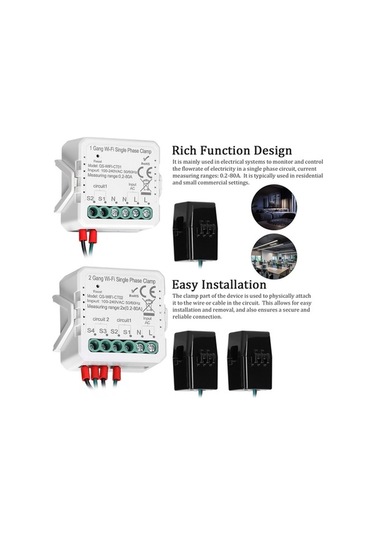 Trendooze Tuya Wifi 80a Modül, Güneş Ve Sesle Entegre, Hızlı Kurulum