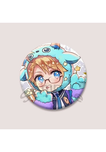 Anime Hetalia Dünya Yıldızı Broş Sırt Çantası Şapka Dekorasyon Karikatür Karakter Emaye 32mm Style 20 32mm