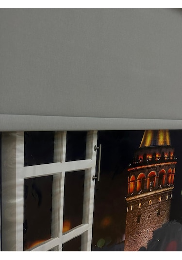 Blackout Işık Geçirmeyen Stor Perde Gri Gri