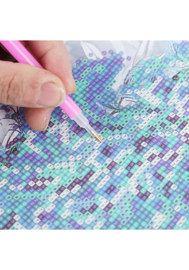 Singree Tam Taşlı Dıy El Sanatı Diamond Painting Seti - Kanvas, Reçine Taşlar, Araçlar Dahil 25x30cm, Çerçeve Yok