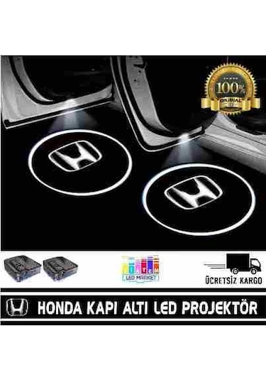 Honda Araçlar İçin Pilli Yapıştırmalı Kapı Altı Led Logo N11.10622