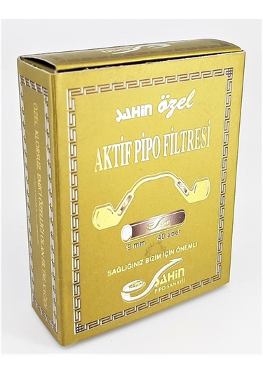 Şahin Pipo Aktif Karbon Filtresi 40lı