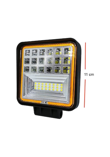 Sis Lambası Kare Kırmızı Angellı 12-24v Adet / Lass312