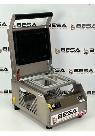 İki Bölmeli Paslanmaz Tabak Ve Kase Kapatma Makinesi