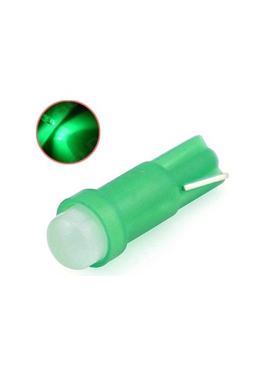 Yeşil 10 Adet T5 Led Işıkları W1.2w W3w Led Araç İç Işık Otomatik Yan Kama Pano Göstergesi Enstrüman Lamba Ampulü 4014 Led Süper Parlak
