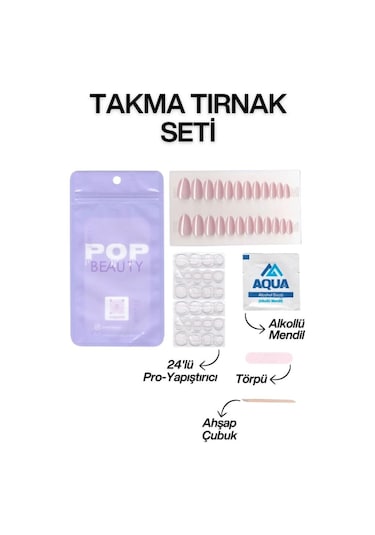 Takma Tırnak Seti & Zararsız Yapıştırıcı 70009432