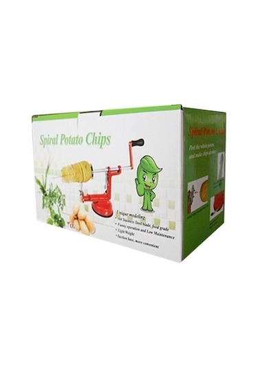 Tongxida Kaliteli Kırmızı Spiral Patates Dilimleyici Kırmızı