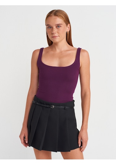 Dilvin 21057 Askılı Atlet-mor Mor