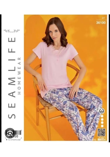 Seam Lıfe Bayan Pijama Takımı Pembe