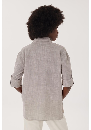 Lee Cooper Mındy Kadın Dokuma Gömlek Bej 16330 Bej