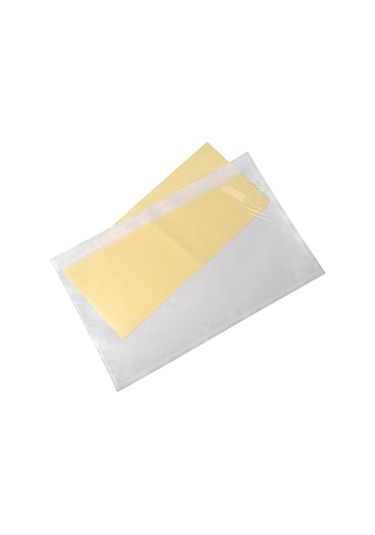Yapışkanlı Fatura Evrak Cebi, Plastik 19x26 Cm 1000 Adet