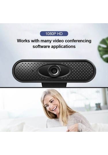 Novahub 1080p Hd Usb Web Kamerası, Klipsli Mikrofonlu, Dizüstü İçin Görüntülü Konferans