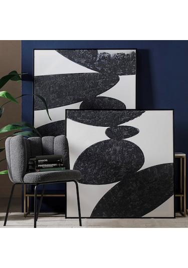 Thaı Stone Iı Çerçeveli Yağlıboya Tablo 100x100 Cm