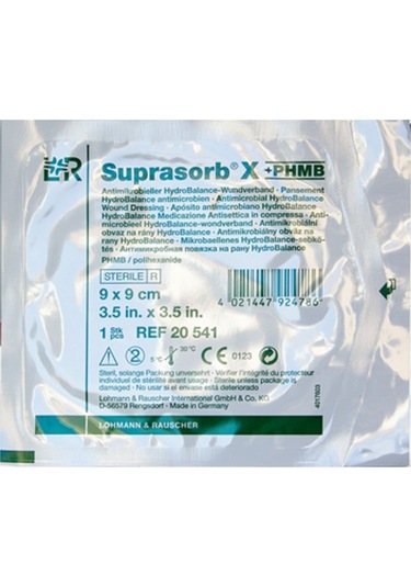 LR Suprasorb X Phmb Antimikrobiyal Hydrobalance Yara Örtüsü 9 x 9 CM