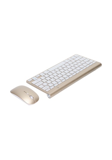 Ximistore9 78 Tuşlu 2.4g Kablosuz Klavye Fare Seti, Ergonomik Tasarım, Dürtüye Hızlı Tepki, Piyano Sınıfı Boya, Kaymazsız Ayak, Ev Ve Ofis Kullanıma Uygun, Gümüş Renk Pil Dahil Değil