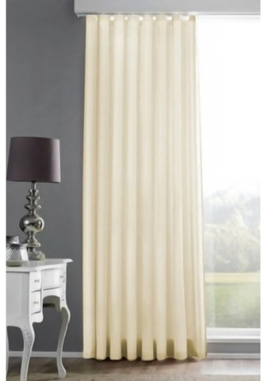 Bella Home Saten Güneşlik Perde (250x200)-Krem