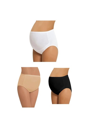 Kadın Dikişsiz Hafif Korseli Bel Ayarlı Siyah Hamile Taytı 1 Aadet Hamile Külodu Hediyeli