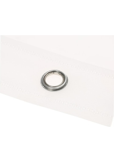 Pazly 72'' Beyaz Peva Su Geçirmez Mantar Önleyici Duş Perdesi 12 Kanca Hediyeli Ev Otel Banyo Beyaz