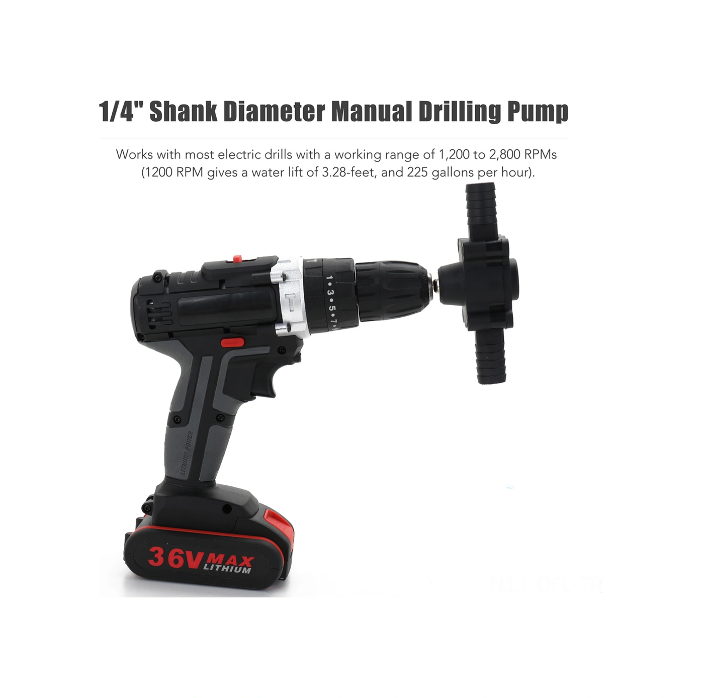 Dofolink Drill Chuck Uyumlu Akıllı Su Pompası - Ev Ve Taşınabilir Kullanım, Yüksek Debi, Otomatik Emme Özelliği, Çeşitli Sıvıları Taşıma