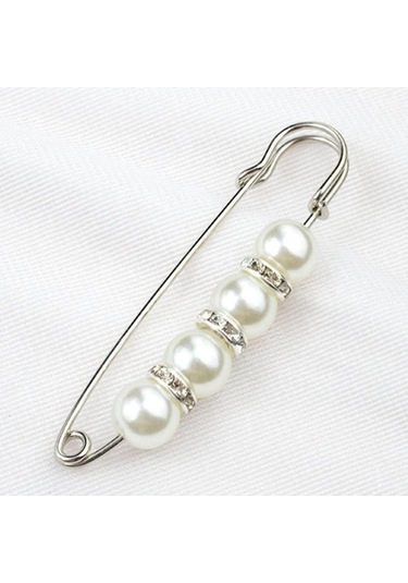 1 Güvenlik Broş İnce İşçilik Maruz Kalmayı Önler Çekici Sahte İnci Kadın Güvenliği Çok Renkli