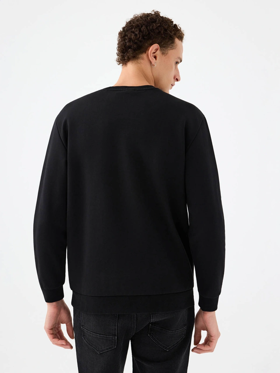 Loft Regular Fit Siyah Erkek Sweatshirt Lf2041074 Siyah