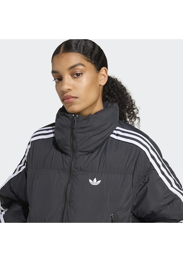 Adidas Jx2970 Cropped Puff Kadın Mont Siyah