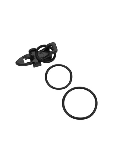 Xiyyadms 10 Adet Siyah Abs İğne Tutucu, O Halkalı Balıkçılık İğne Tutucu Aleti