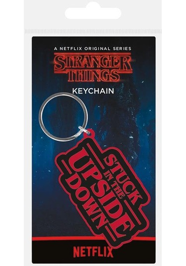 Stranger Things Stuck In The Upside Down - Lisansli Anahtarlık
