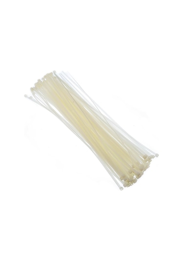 Tek-iş Plastik Kablo Bağı Cırt Kelepçe 367 Mm X 5 Mm Beyaz 50 Adet
