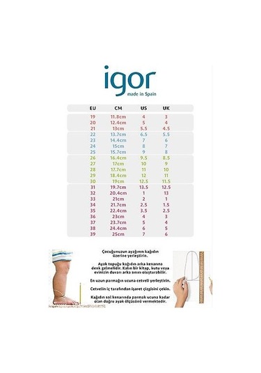 Igor Clasica Velcro Arena Çocuk Sandalet S10288-100