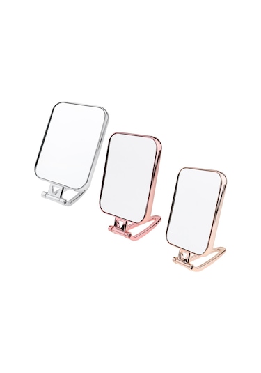 Suntek Dayanıklı Makyaj Aynası Yatakhane Banyo Kare Gümüş Gümüş