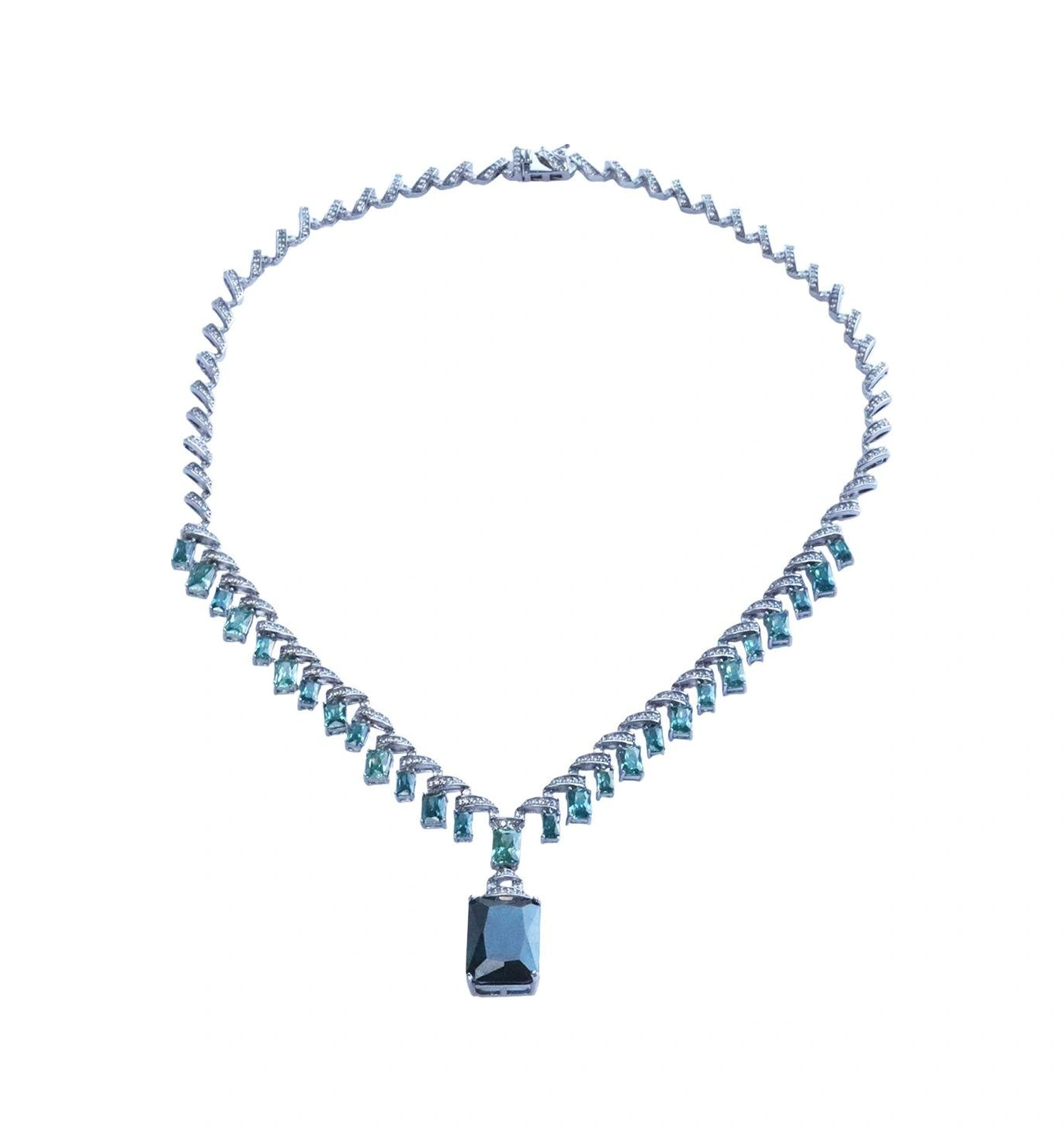 Aleksandrit Işıltısı Gümüş Gerdanlık Gümüş