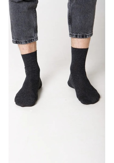 Smolenskie Erkek Pamuklu Çoraplar, 10 Çift Çorap Seti. 135611253 Koyu Gri