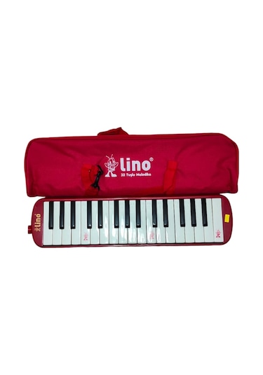 32 Tuşlu Melodika Kırmızı Çok Renkli