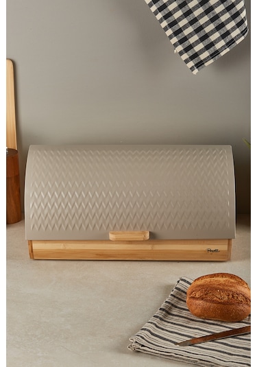 Benito Bambu Ekmek Dolabı Gri