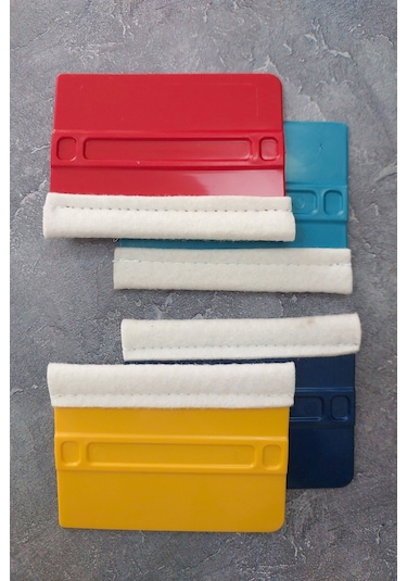 Keçeli Ragle 4 Adet Folyo & Cam Filmi Yapıştırma Aparatı