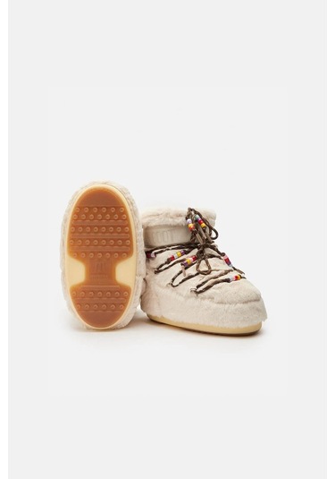 Moon Boot Icon Low Faux Fur Beads Kadın Bot 80d1409470 Krem
